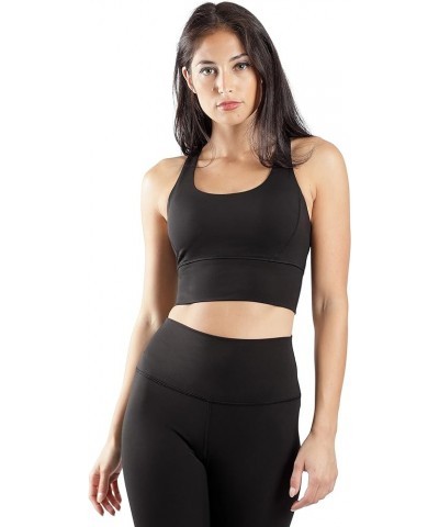 Lux Moisture Wicking Sports Bra Black $12.90 Lingerie