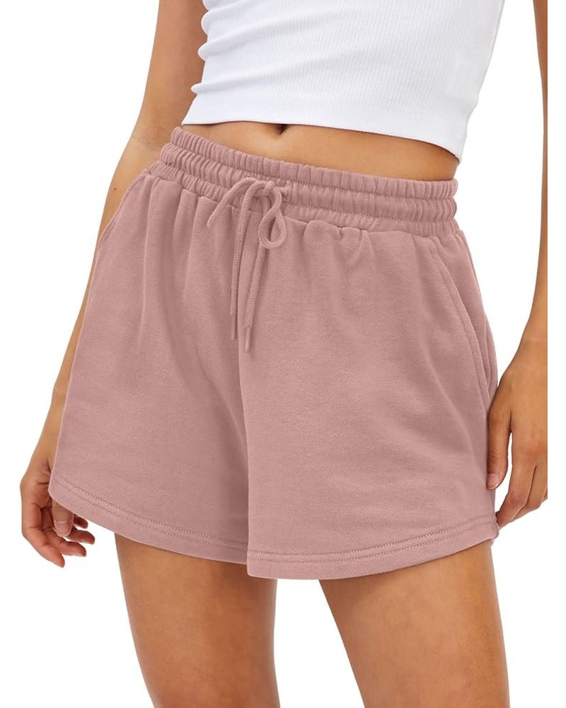 Womens Sweat Shorts Casual Summer Athletic Shorts Comfy Shorts Spring Outfits Fall Fashion Clothes 2024 Darkpink $14.49 Activ...