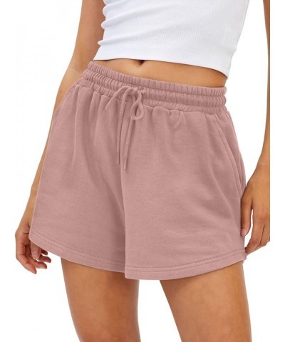 Womens Sweat Shorts Casual Summer Athletic Shorts Comfy Shorts Spring Outfits Fall Fashion Clothes 2024 Darkpink $14.49 Activ...