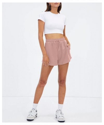 Womens Sweat Shorts Casual Summer Athletic Shorts Comfy Shorts Spring Outfits Fall Fashion Clothes 2024 Darkpink $14.49 Activ...