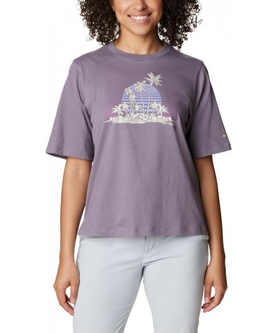 Women's Standard Bramley Bay Relaxed Tee Granite Purple Pfg Isle Rise $16.50 T-Shirts