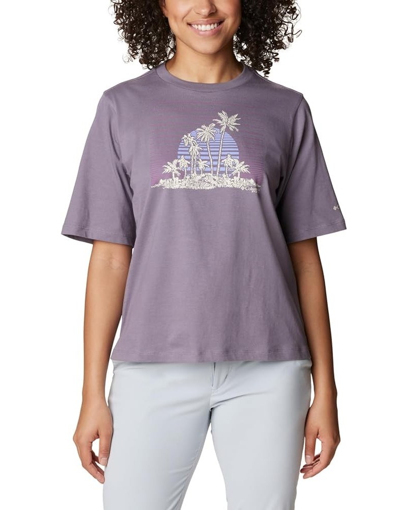 Women's Standard Bramley Bay Relaxed Tee Granite Purple Pfg Isle Rise $16.50 T-Shirts