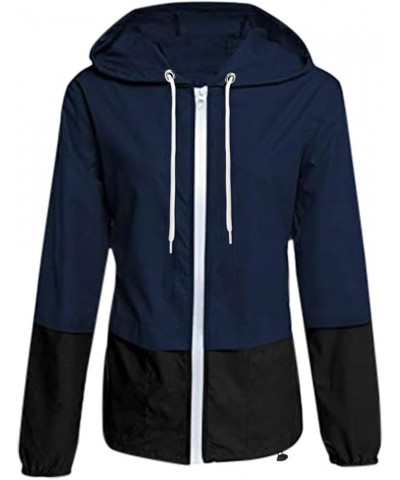 Women's Rain Jacket Lightweight Waterproof Packable Rain Coat with Hooded Windproof Adjustable Windbreaker Outdoor A4-bu2 $4....