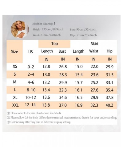 Women’s 2 Pieces Skirt Long Sleeve Crop Top Cut Out Twist Front Outfits Bodycon Dress for Party Club Nightout Blue $24.18 Suits