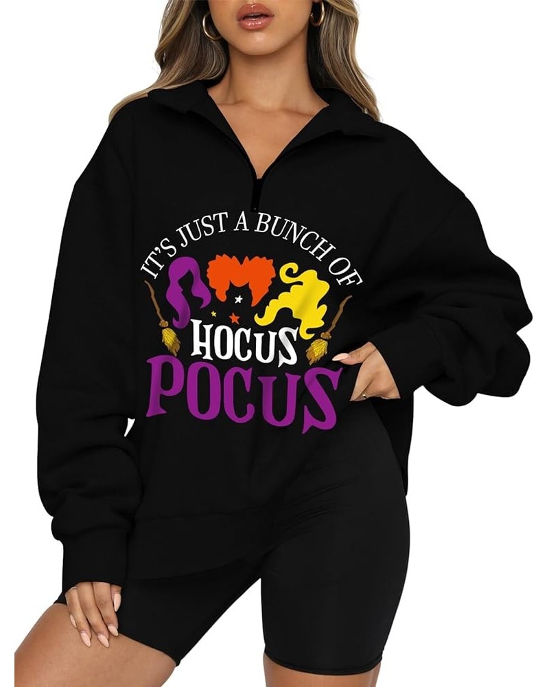 Women's Halloween Zipper Hoodies Witch Pullover Sweatshirt Hocus Pocus Hoodie Tops Halloween Costumes Style C $10.99 Hoodies ...