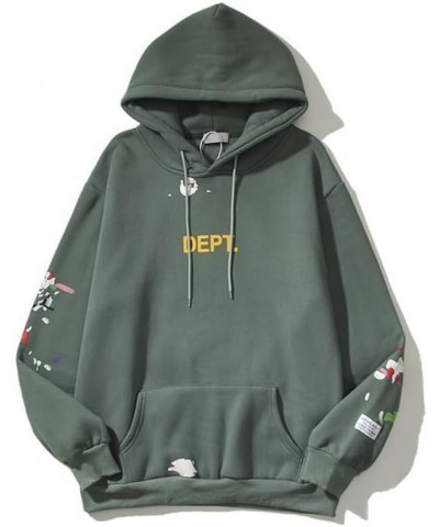 Y2K Men's and Women's Hip Hop Graffiti Letter Hoodie Sweater Loose Hoodie Grey Love $22.79 Hoodies & Sweatshirts