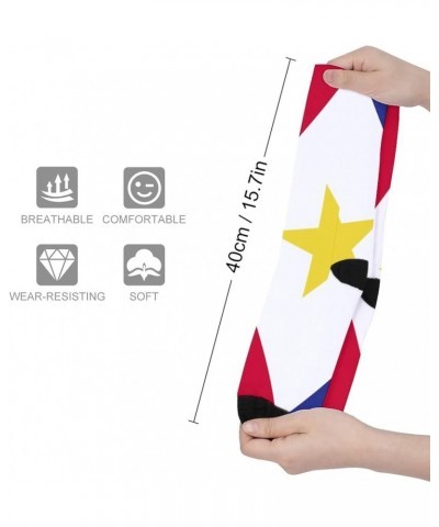 Socks Portugal Flag Casual Socks Funny 3D Print Colorful Soft Athletic Sport Novelty Tube Crew Socks One Size Style-8 $12.75 ...