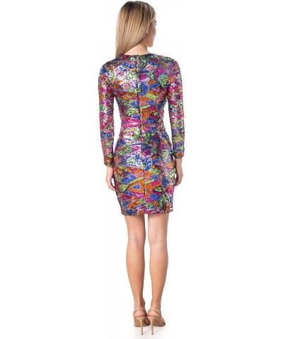 Women's Alessi Bodycon Mini Dress Wisteria Multi $87.07 Dresses