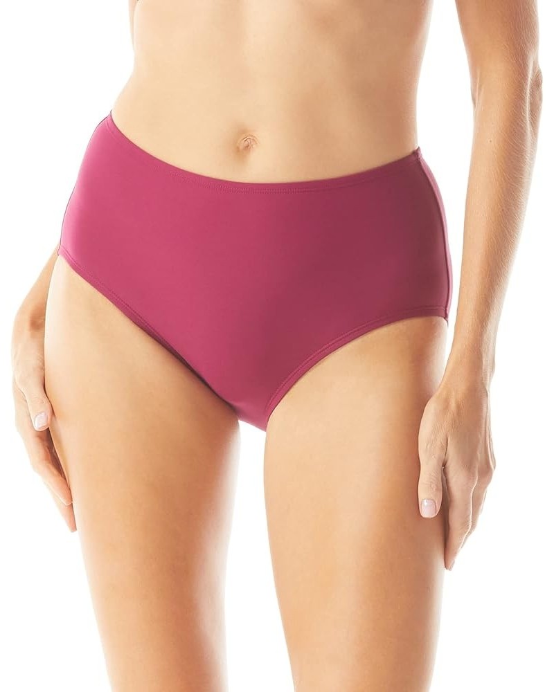 Chloe High Waisted Bikini Bottom — Modest, Full Coverage Swimsuit Bottoms 601 Summer Fig $25.80 Swimsuits