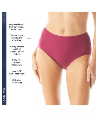 Chloe High Waisted Bikini Bottom — Modest, Full Coverage Swimsuit Bottoms 601 Summer Fig $25.80 Swimsuits