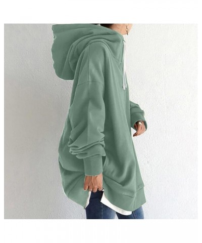 Womens Jackets Winter Lightweight Fleece Coats Hooded Drawstring Outerwear Plus Size Sweatshirts with Pockets Green $8.79 Jac...