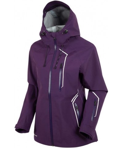 Women's Mia Zephal MAX Rain Jacket Blackberry/Pure White $66.65 Coats