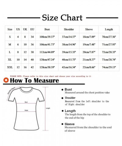 T Shirts for Women Dressy Button Down Tunic Tops Floral Print Short Sleeve Blouses Henley V Neck Summer Cute Clothes Ak504-bl...