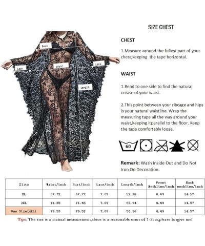 Beach Cover Up for Women Lace Kaftan Bathing Suit Long Rayon Flowy Loose Maxi Dress Swimwear Cape Lace White 2 $12.18 Swimsuits