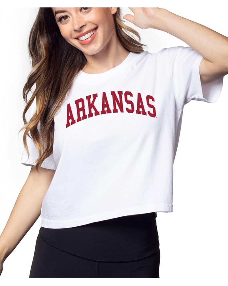 Women's Short 'N Sweet Tee Arkansas Razorbacks Medium White $9.69 T-Shirts