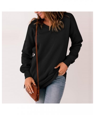 Women Top Women's Turtleneck Women's Vintage Casual Velvet T-Shirt O-Neck Puff Sleeve Top Shirt Blouse Generic 4-black $14.27...