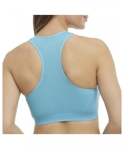 Women's 2 Pack Removable Cup Seamless Bra Medium Grey/Aqua Breeze $16.37 Lingerie