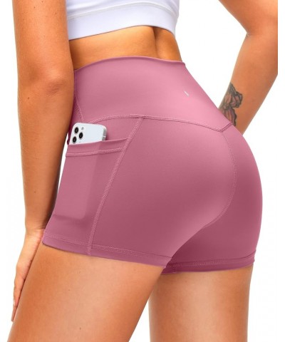 Women's High Waist Yoga Shorts with Side Pockets Tummy Control Running Gym Workout Biker Shorts for Women 8" /3 3 Inch 3" Pin...
