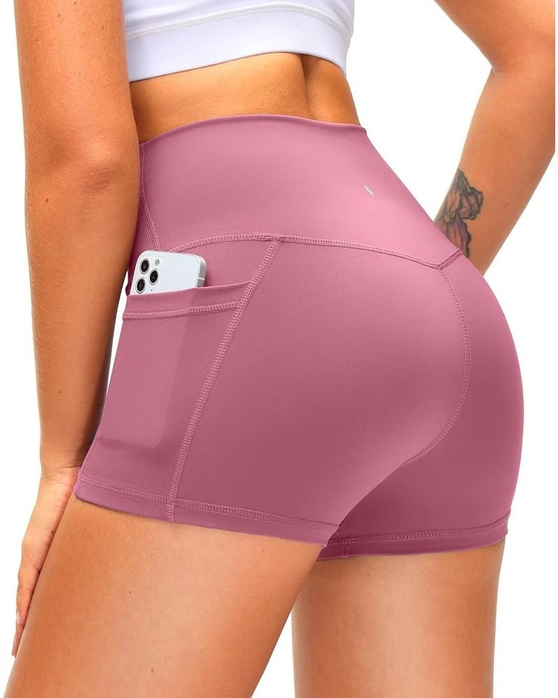 Women's High Waist Yoga Shorts with Side Pockets Tummy Control Running Gym Workout Biker Shorts for Women 8" /3 3 Inch 3" Pin...