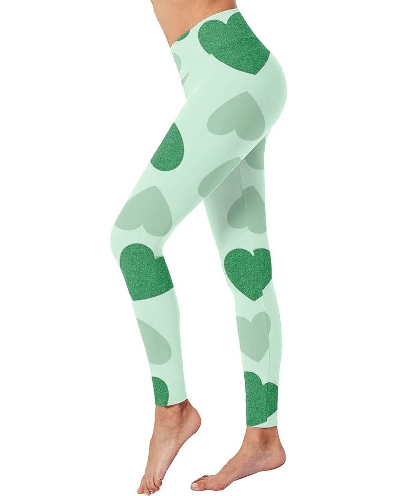 Women's St Patricks Day Tights Leggings Irish Clover Shamrocks Tummy Control Leggings for Women High Waisted Leggings Imint G...