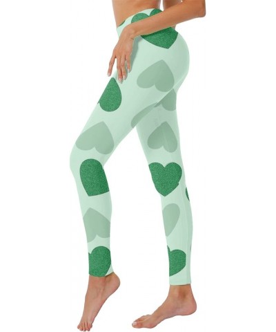 Women's St Patricks Day Tights Leggings Irish Clover Shamrocks Tummy Control Leggings for Women High Waisted Leggings Imint G...