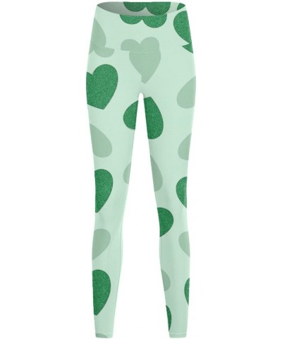 Women's St Patricks Day Tights Leggings Irish Clover Shamrocks Tummy Control Leggings for Women High Waisted Leggings Imint G...