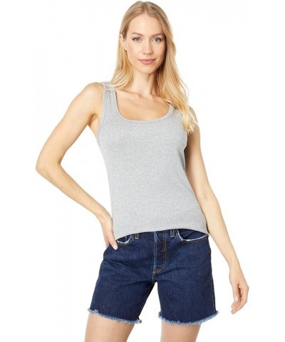 Women's 1x1 Rib Sleeveless Tank Top Heather Grey 1 $7.70 Tanks