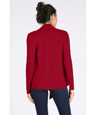 Lightweight Cardigans for Women Reg and Plus Size Light Cardigans for Women Summer Long Sleeves Wine $11.39 Sweaters