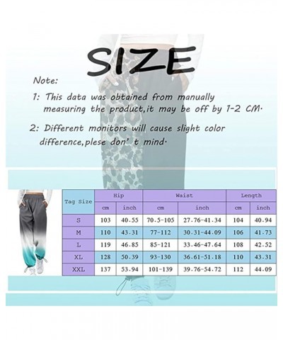 Women Printed Baggy Sweatpants Pockets High Waist Joggers Pants Contrast Color Sporty Athletic Lounge Trousers M4 Black Strip...