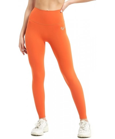 High Waisted Workout Leggings for Women, Buttery Soft 7/8 Length Yoga Pants with Hidden Pocket Pumpkin Orange $15.84 Leggings