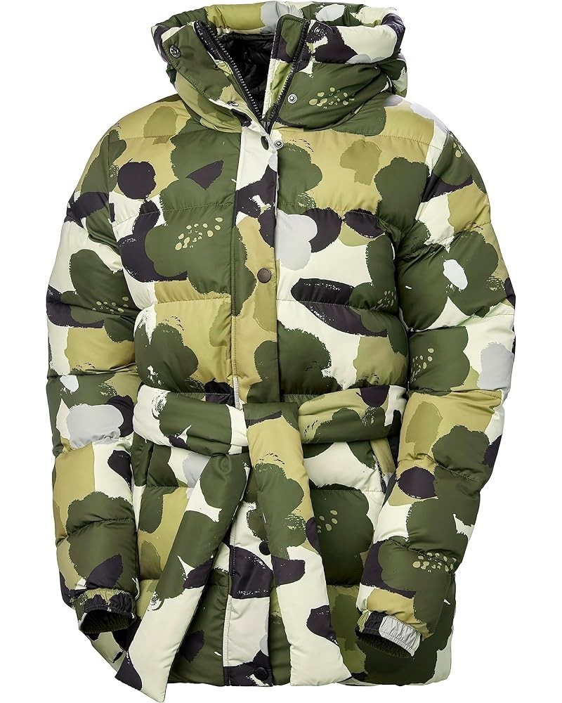 Womens Grace Puffy Parka 431 Utility Green Print $89.69 Jackets