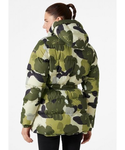 Womens Grace Puffy Parka 431 Utility Green Print $89.69 Jackets