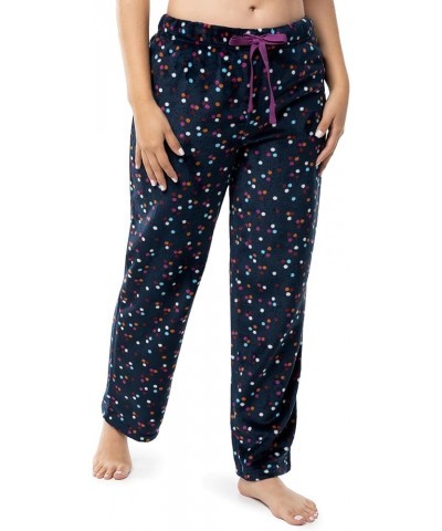 Women's Sueded Jersey Crew Top and Fleece Pant Sleep Set Berry/Multi Confetti $11.00 Sleep & Lounge