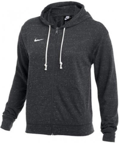 Women's Sportswear Gym Vintage Full-Zip Hoodie Plus Anthracite $34.37 Activewear