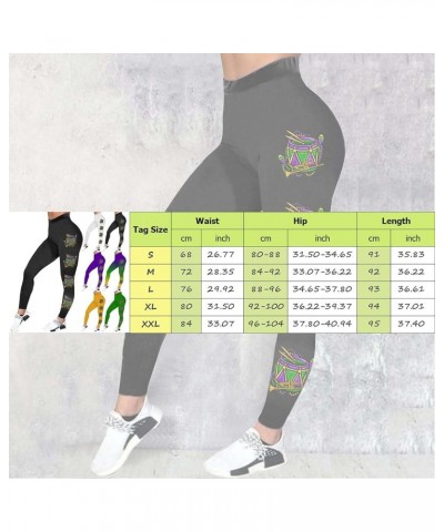 Mardi Gras Leggings for Women Fancy Mask Graphic Legging Tights Stretchy Yoga Pants High Waisted Tummy Control Running Pants ...