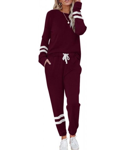 Lounge Sets for Women Two Piece Outfits Sweatsuits Sets Long Pant Loungewear Workout Athletic Tracksuits Purple $22.07 Active...