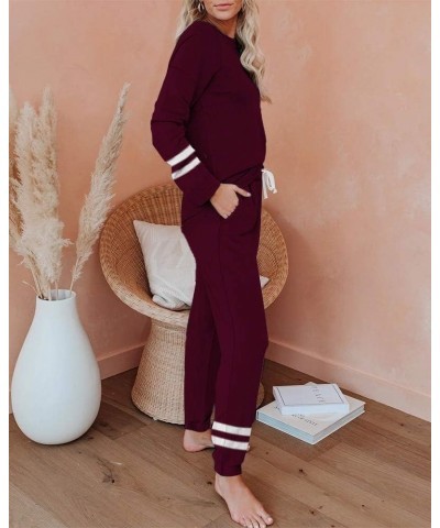 Lounge Sets for Women Two Piece Outfits Sweatsuits Sets Long Pant Loungewear Workout Athletic Tracksuits Purple $22.07 Active...