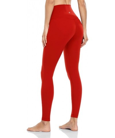 Essential/Workout Pro Full Length Yoga Leggings, Women's High Waisted Workout Compression Pants 28'' Essential True Red $12.7...