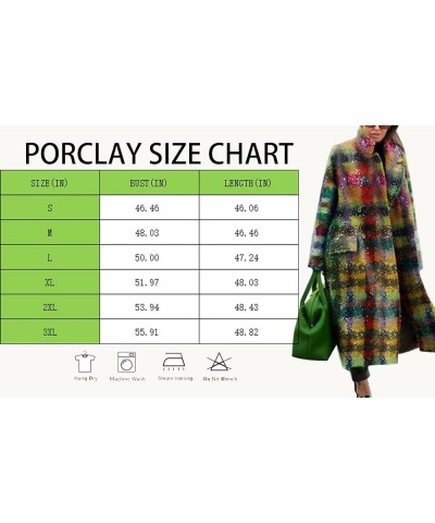 Womens Vintage Long Trench Winter Coat Woolen Lapel Windbreaker Jacket Trench Overcoat Color07 $20.40 Coats