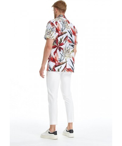 Matchable Family Hawaiian Luau Men Women Girl Boy Clothes in Garden at Dawn Men Men Short Sleeve $17.64 Jewelry