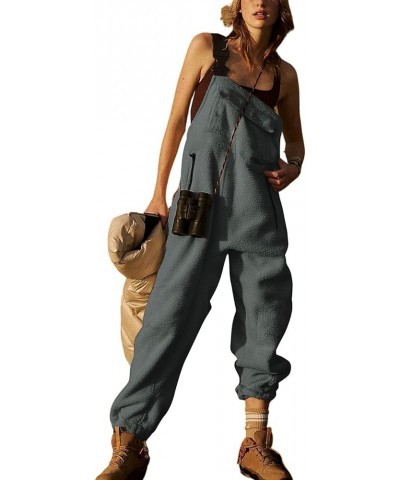 Strappy Jumpsuits For Women Casual, Womens Fleece Overall Jumpsuit Womens Solid Color Jumpers And Rompers Dressy 2-dark Gray ...