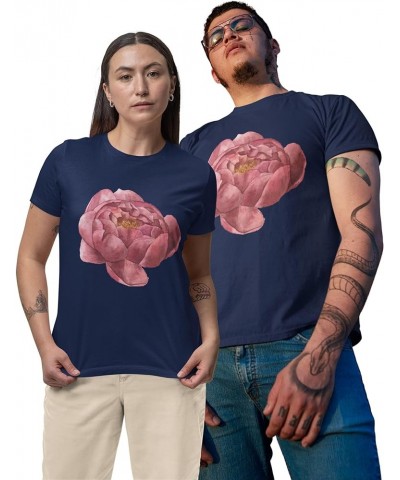 Unisex Short Sleeve Collection: Sizes M-6XL, Diverse Designs on Quality Shirts - Perfect for Gifting & Style! Peony Navy $9.4...