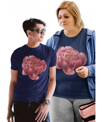 Unisex Short Sleeve Collection: Sizes M-6XL, Diverse Designs on Quality Shirts - Perfect for Gifting & Style! Peony Navy $9.4...