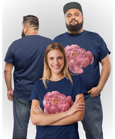 Unisex Short Sleeve Collection: Sizes M-6XL, Diverse Designs on Quality Shirts - Perfect for Gifting & Style! Peony Navy $9.4...