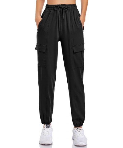 Women's Jogger Running Casual Athletic Sweatpants Lounge Loose Hiking Cargo Pants with Pockets X-Large Black(cargo) $20.29 Ac...