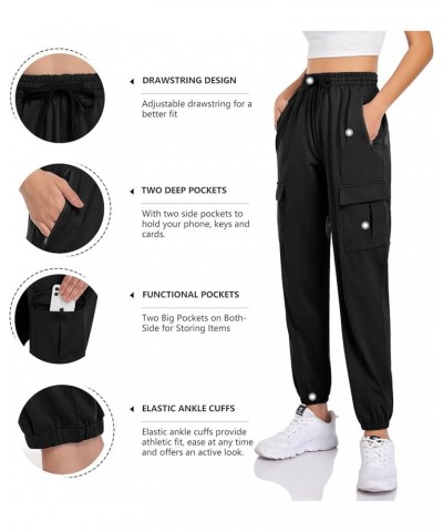 Women's Jogger Running Casual Athletic Sweatpants Lounge Loose Hiking Cargo Pants with Pockets X-Large Black(cargo) $20.29 Ac...