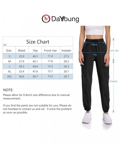 Women's Jogger Running Casual Athletic Sweatpants Lounge Loose Hiking Cargo Pants with Pockets X-Large Black(cargo) $20.29 Ac...