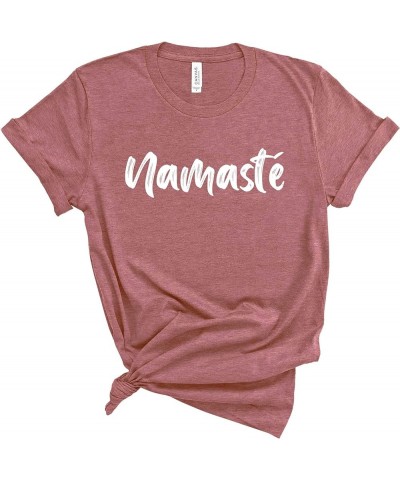 Namaste Shirt. Yoga Top. Super Soft and Comfy Unisex T-Shirt. Yoga Shirt. Heather Mauve $14.57 T-Shirts