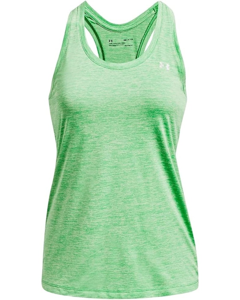 Women's Tech Twist Tank Top (328) Extreme Green / Phosphor Green / Metallic Silver $10.48 Activewear