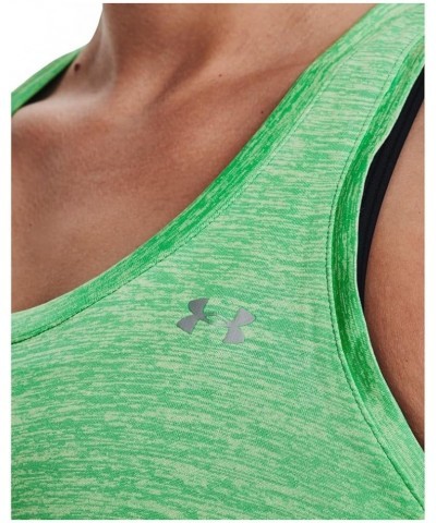 Women's Tech Twist Tank Top (328) Extreme Green / Phosphor Green / Metallic Silver $10.48 Activewear